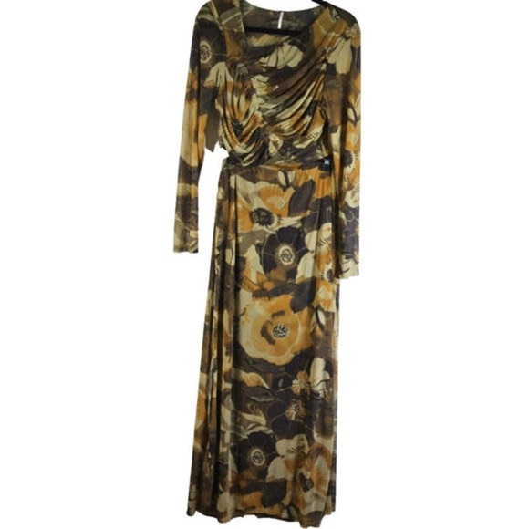 FREE PEOPLE Supernova Long Sleeve Top & Maxi Skirt Set multi SZ XL - Picture 3 of 8